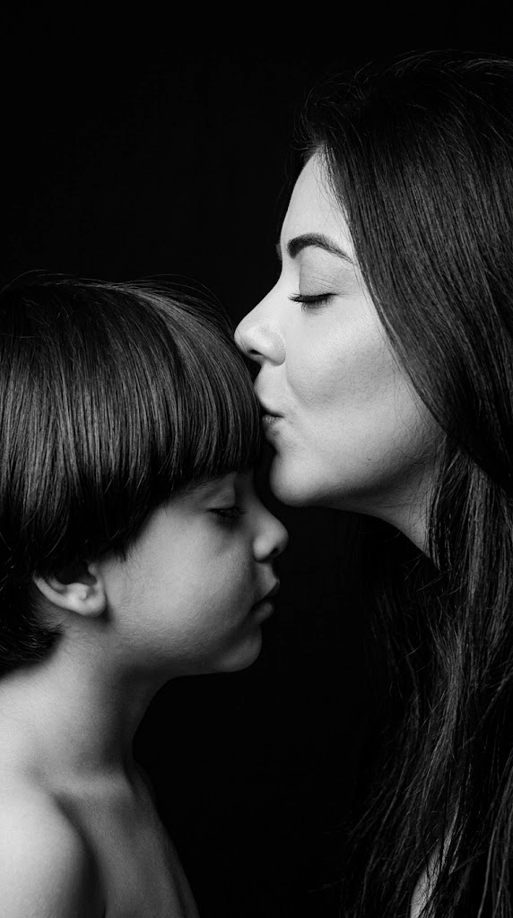 Mãe beija Filho